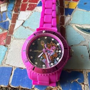 Ed Hardy Pink Dive Watch